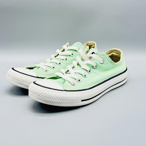 Converse Shoes Womens 7 Mint Green Canvas Low Top Chuck Taylor All Star Sneaker - Picture 4 of 12